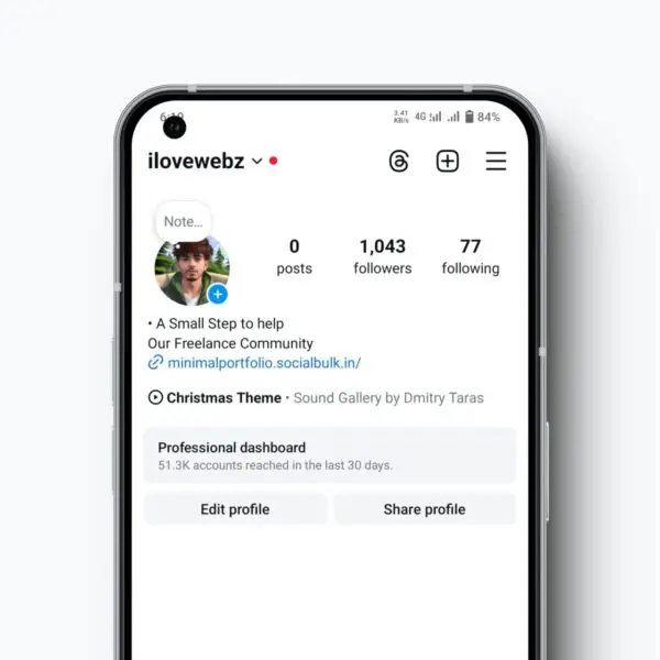 Instagram old business Acc with 1k